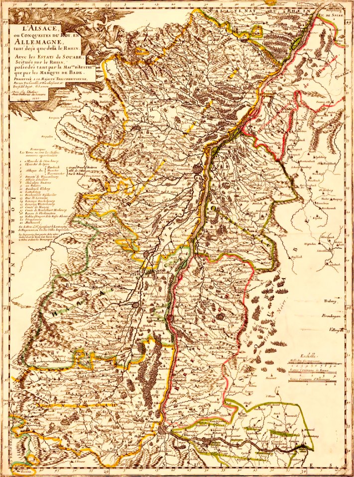 L'Alsace ou conquestes Du Roy En Allemagne tant deçà que delà le Rhein