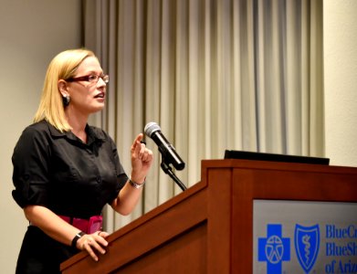 Kyrsten Sinema speaks at Blue Cross Blue Shield of Arizona Event, Phoenix, Arizona 01 photo