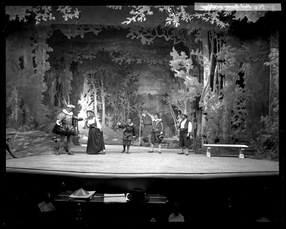 Kärt besvär förgäves, Dramatiska teatern 1901. Föreställningsbild - SMV - DrT113