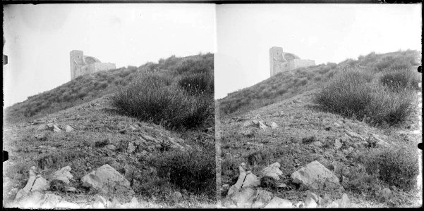 L'ermita de Sant Pere Màrtir dalt del cim cobert de vegetació