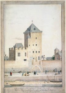 Köln - Frankenturm 1822, Tuschzeichnung Heinrich Oedenthal + 1866, RBA