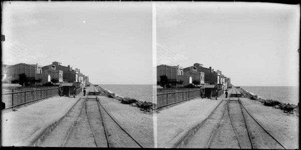 L'estació de tren de Canet de Mar