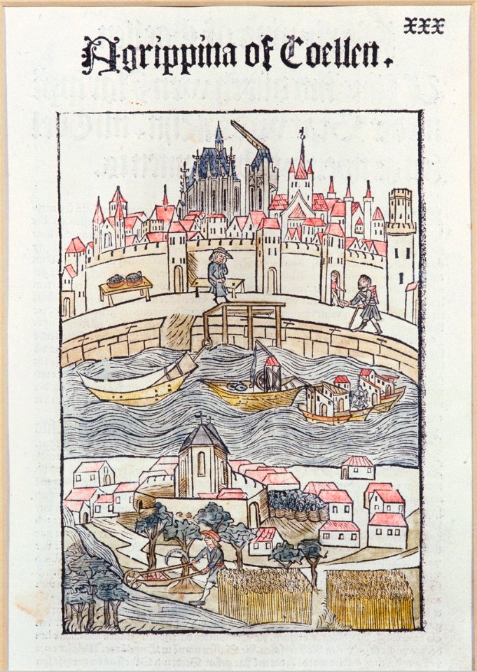Köln - Koelhoffsche Chronik Agrippina of Coellen, fol. 30, 1499, RBA