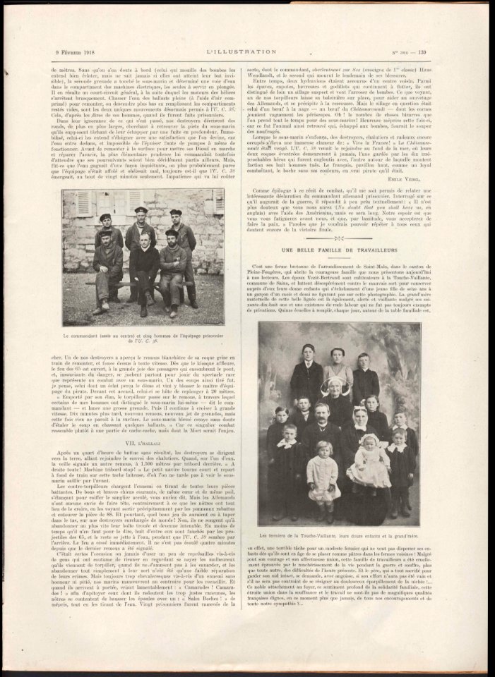 L'ILLUSTRATION No3910 9 Février 1918 page 139