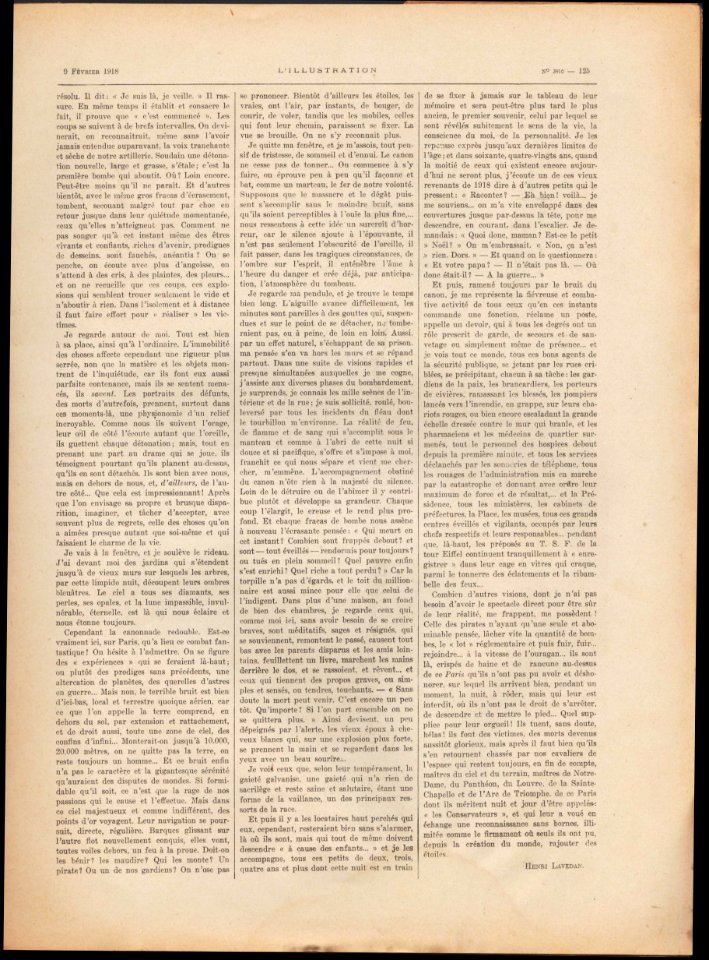 L'ILLUSTRATION No3910 9 Février 1918 page 125