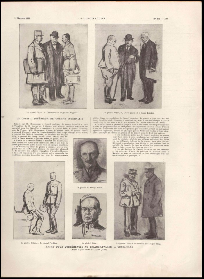 L'ILLUSTRATION No3910 9 Février 1918 page 129