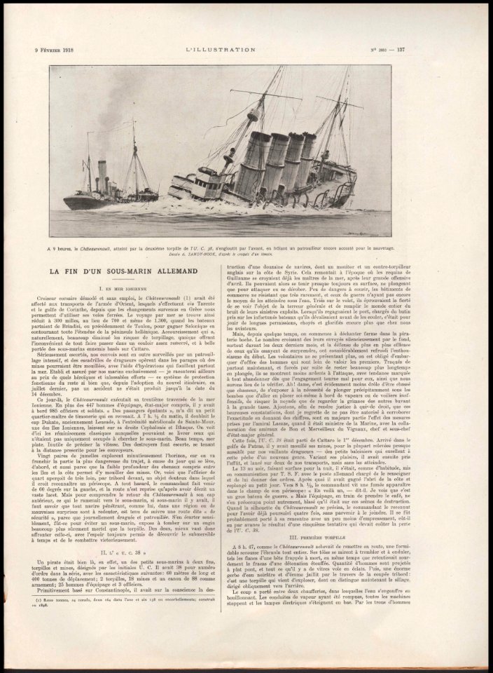 L'ILLUSTRATION No3910 9 Février 1918 page 137