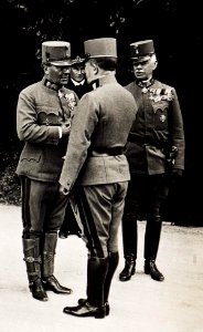 Kövess — Schonta — Arz — Stöger-Steiner — Schloss Wartholz 17 August 1917 (from BildID 15569002, cropped)