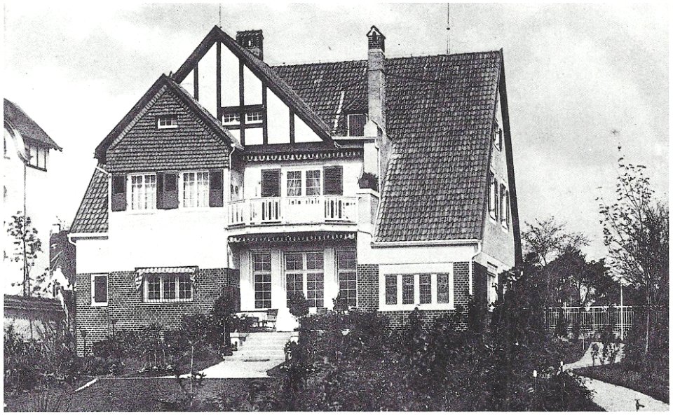 Köln-Marienburg Villa Lietzmann Gartenansicht 1905