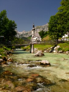 Berchtesgaden national park bach church photo