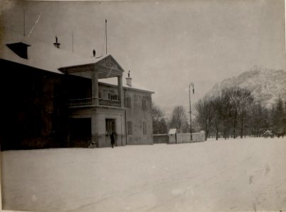 König Nikitas Palast in Cetinje in Montenegro. Aufgenommen in Cetinje am 26. Februar 1916. (BildID 15533333)