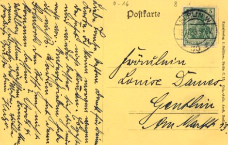 Königs Wusterhausen, Brandenburg - Schloss (back) (Zeno Ansichtskarten)