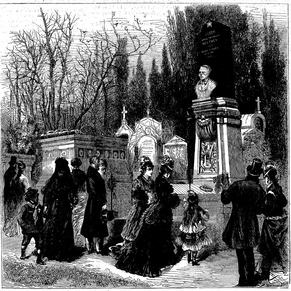L'Univers illustré - Tombe de Daniel-François-Esprit Auber