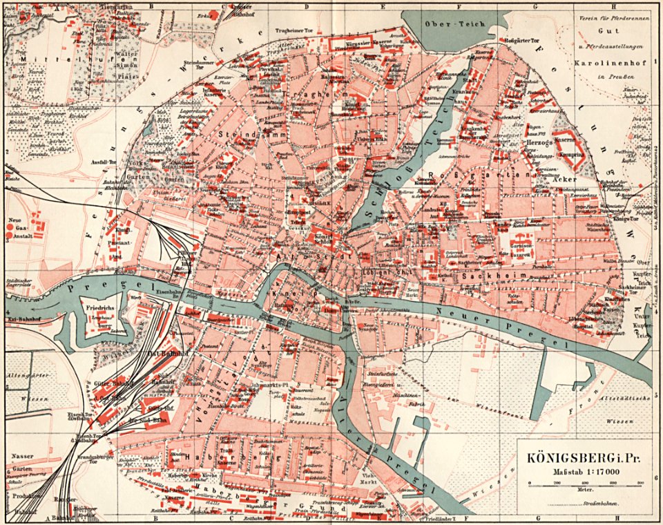 Königsberg Karte 1905
