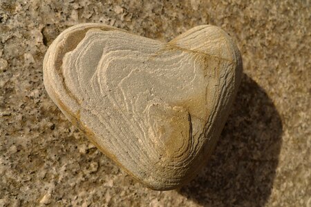 Heart shape nature stone heart photo
