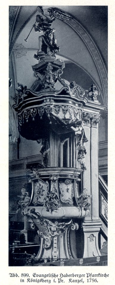 Königsberg, Haberberger Kirche, Kanzel, 1765
