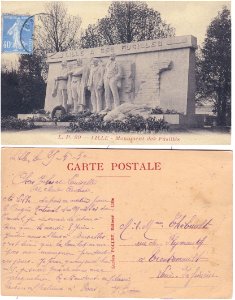 L. P. 99 — Lille – Monument des Fusillés vº- rº