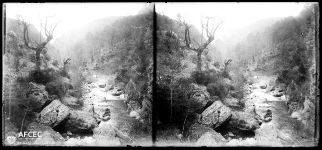 L'aigua de Valls des del pont del molí de la Corriu