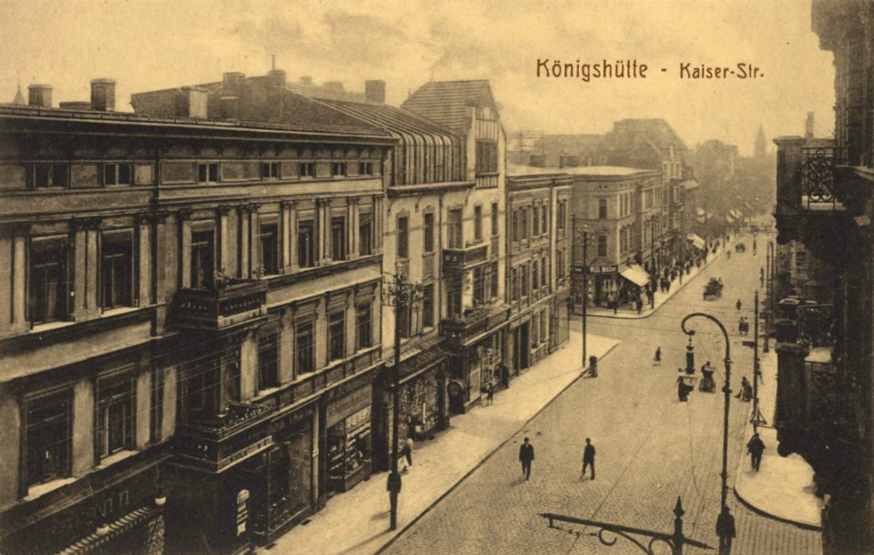 Königshütte, Schlesien - Kaiserstraße (2) (Zeno Ansichtskarten)