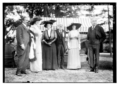 L.L. Bonheur; Mrs. Cochran (i.e., Cockran); O. Straus & wife; Mrs. T. Roosevelt, Jr.; B. Cochran (i.e., Cockran) LCCN2014691264