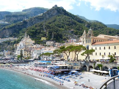 Coast cliff mediterranean photo