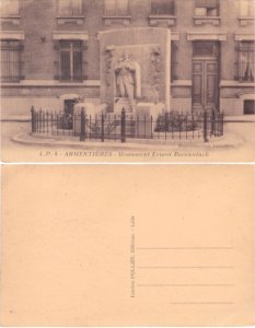 L.P . 4 – Armentières – Monument Ernest Deceuninck vº-rº photo