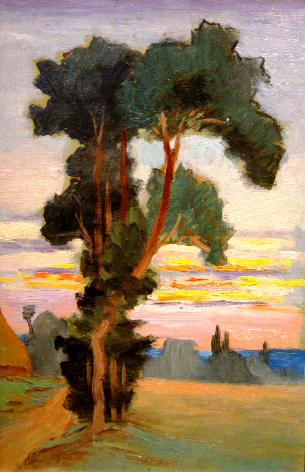 L338 - Léo Gausson - Les arbres au bord du chemin à Lagny