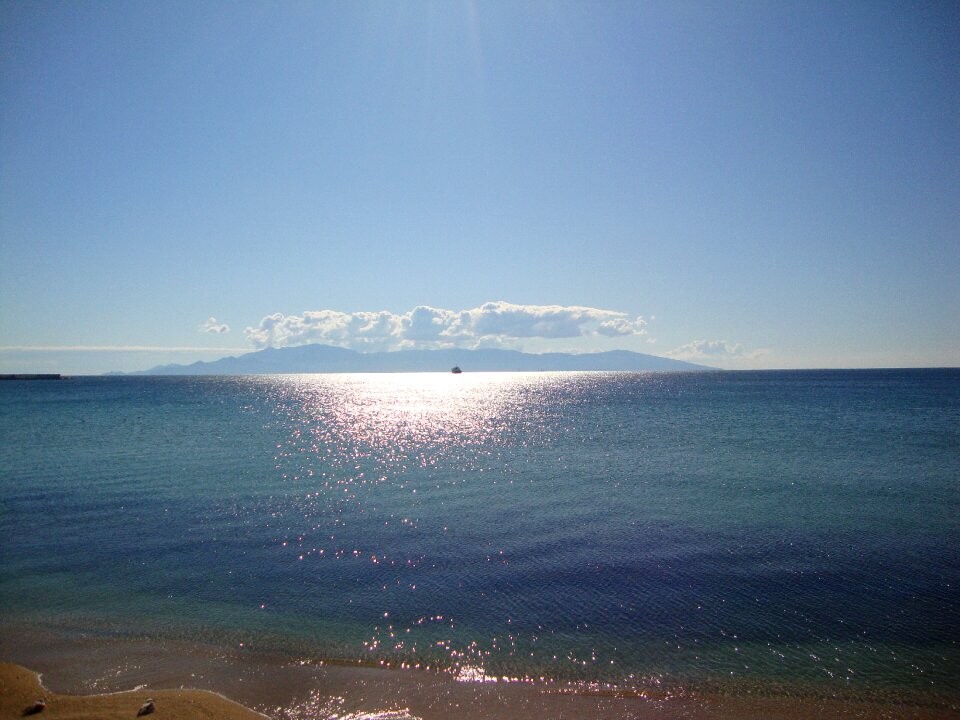 Greece blue sky