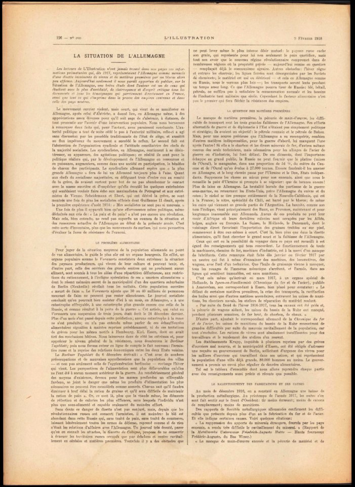 L'ILLUSTRATION No3910 9 Février 1918 page 126