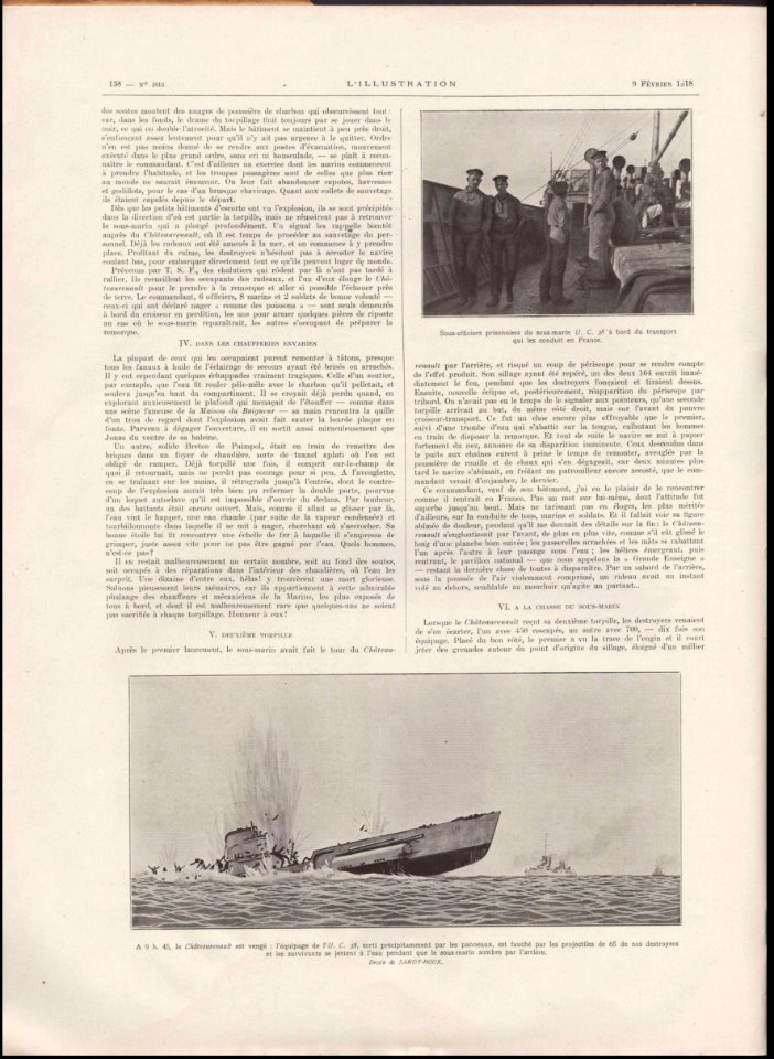 L'ILLUSTRATION No3910 9 Février 1918 page 138