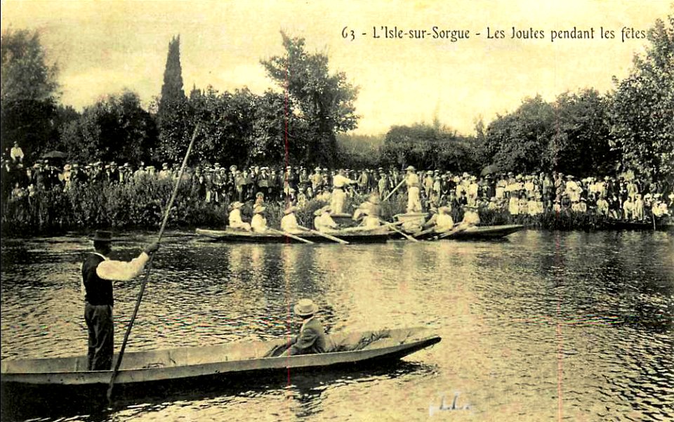 L'Isle-sur-la Sorgue Les joutes pendant la fête votive