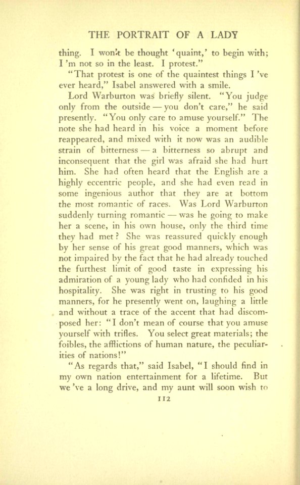 James - The Portrait of a Lady, vol. I, p. 112