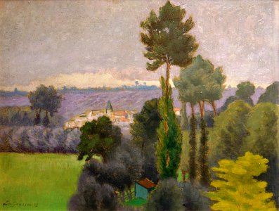 L329 - Léo Gausson - Le village dans la verdure
