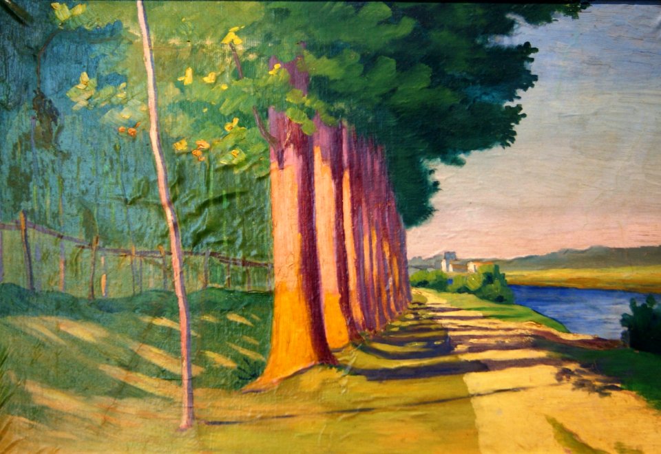 L333 - Léo Gausson - Les arbres du quai de la Gourdine à Lagny