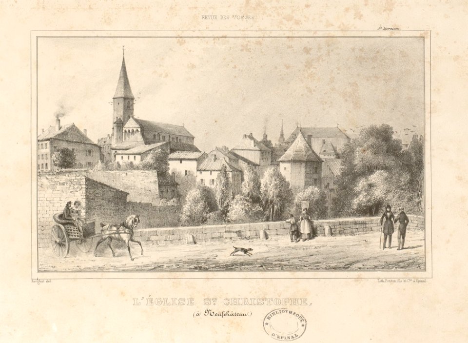 L'église St Christophe (à Neufchâteau) LV in-4 82 PsurR