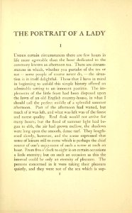James - The Portrait of a Lady, vol. I, p. 1