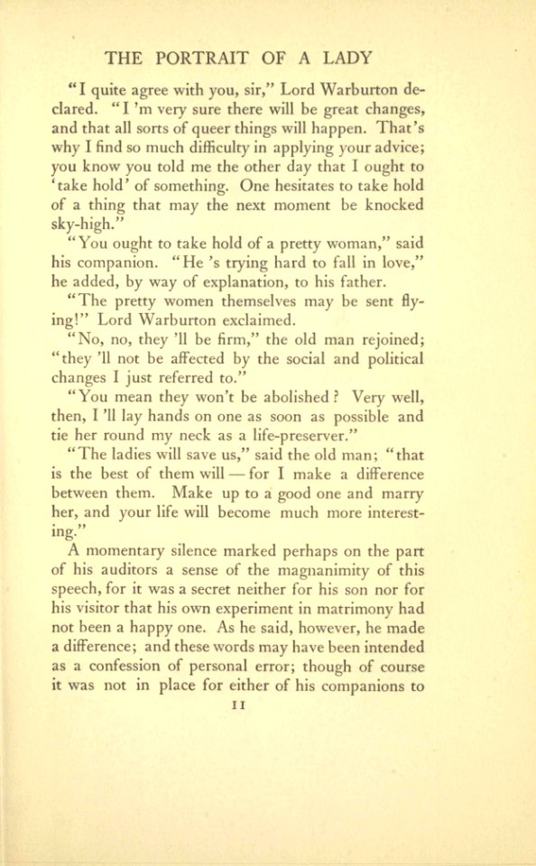 James - The Portrait of a Lady, vol. I, p. 11