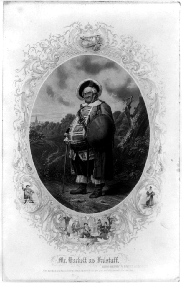 James H. Hackett, full-length portrait, standing, facing slightly left; as Falstaff in King Henry IV LCCN97505111