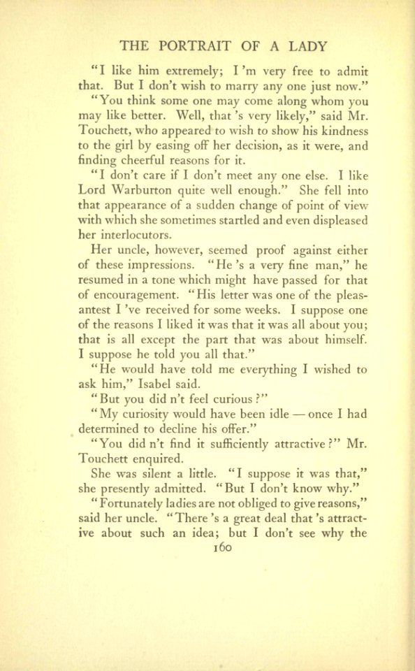 James - The Portrait of a Lady, vol. I, p. 160