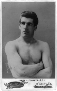James John Corbett, half-length portrait, standing, facing left LCCN96523837