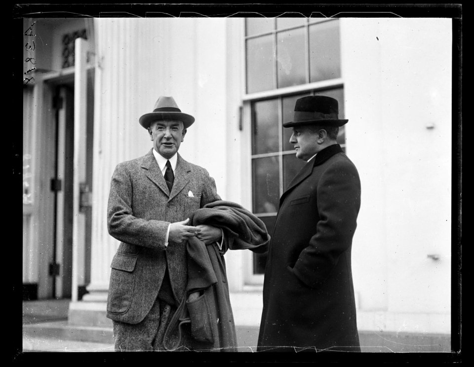 James J. Davis, right. White House, Washington, D.C. LCCN2016891048