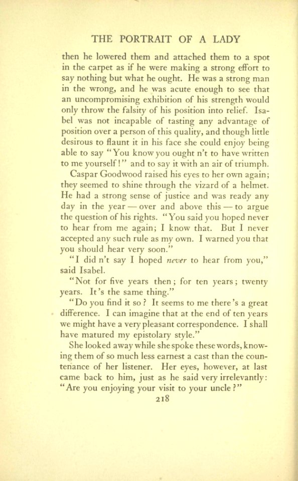 James - The Portrait of a Lady, vol. I, p. 218