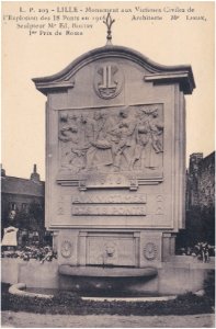 L.P. 203 – Lille – Monument aux Victimes Civiles de l'Explosion des 18 Ponts en 1916