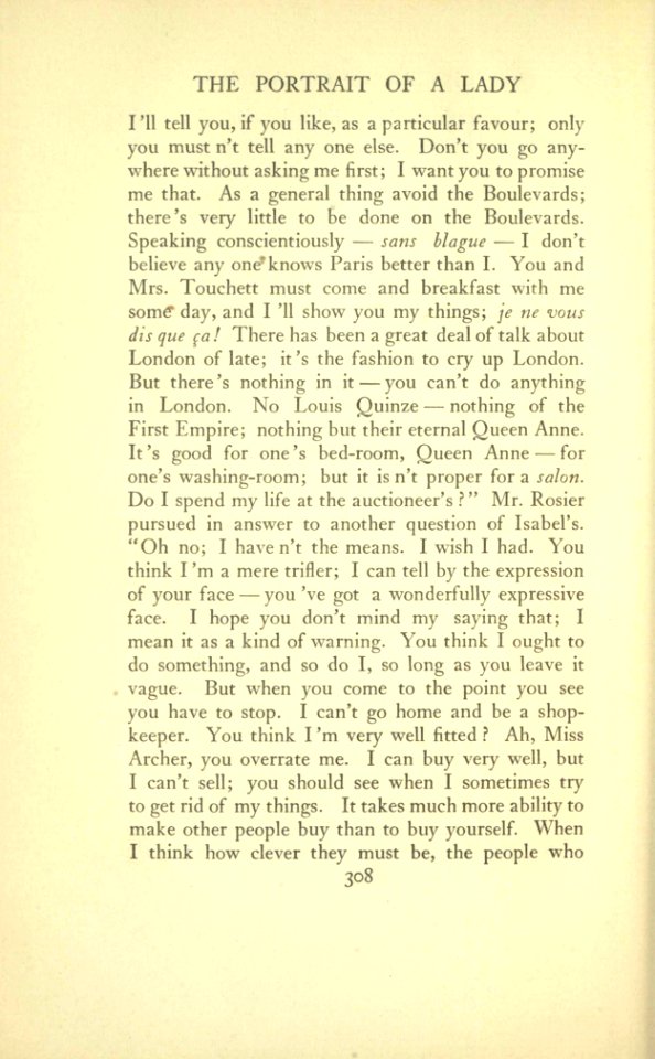 James - The Portrait of a Lady, vol. I, p. 308