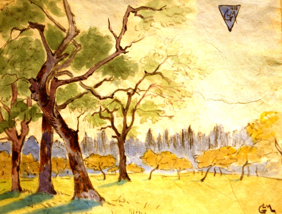 L331 - Léo Gausson - Paysage aux arbres