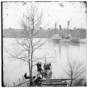 James River), Virginia. U.S. gunboat MASSASOIT LOC cwpb.01917 photo