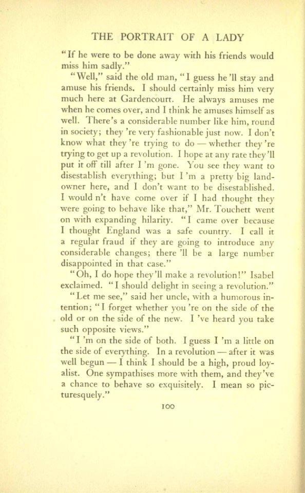 James - The Portrait of a Lady, vol. I, p. 100
