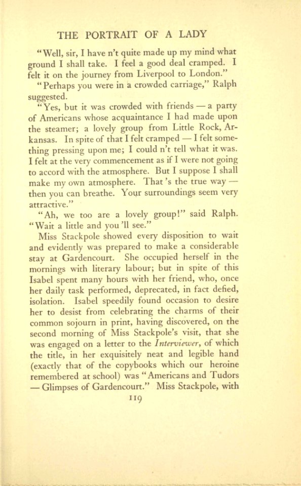 James - The Portrait of a Lady, vol. I, p. 119