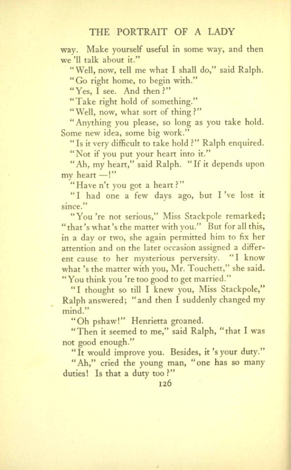 James - The Portrait of a Lady, vol. I, p. 126