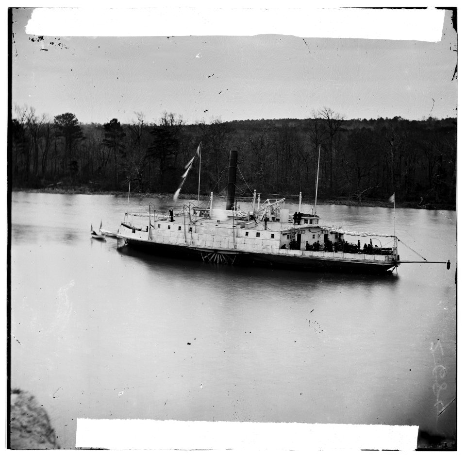 James River, Virginia. Converted ferry boat on the (James River) LOC cwpb.02175